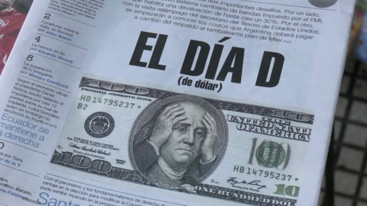 Argentine peso slides 9% after IMF loan deal