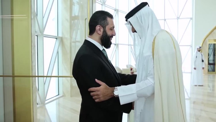 Syrian interim president visits Qatar to strengthen ties
