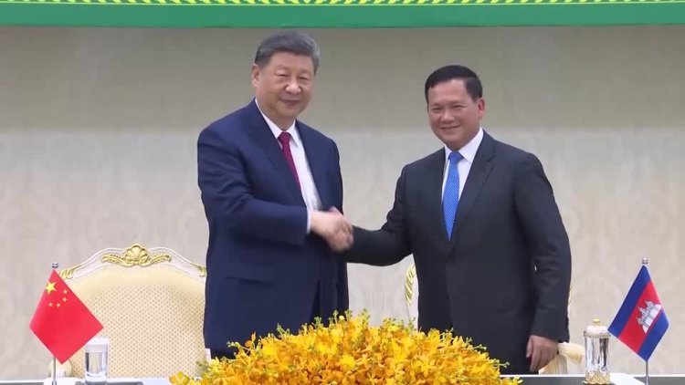Xi visits Cambodia, deepens China ties