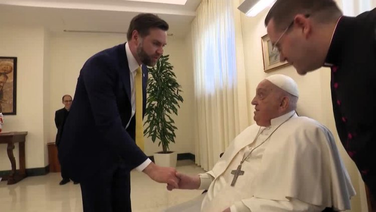 Pope meets J.D. Vance for Easter greeting
