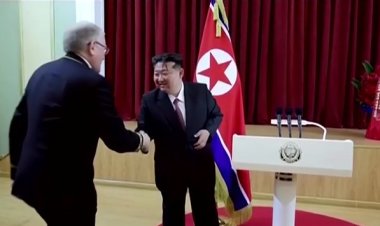 Kim touts Russia ties at embassy visit