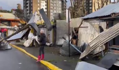 Rare tornado hits southern Chile city