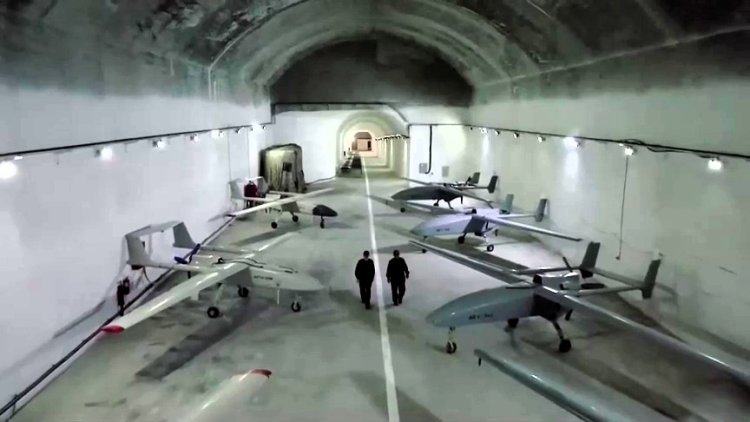 Iran unveils new underground drone base