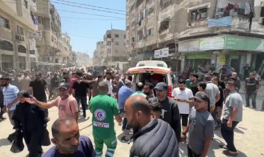 Chaos in Gaza after Israeli airstrike