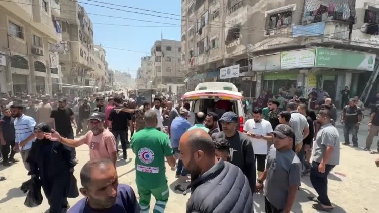 Chaos in Gaza after Israeli airstrike