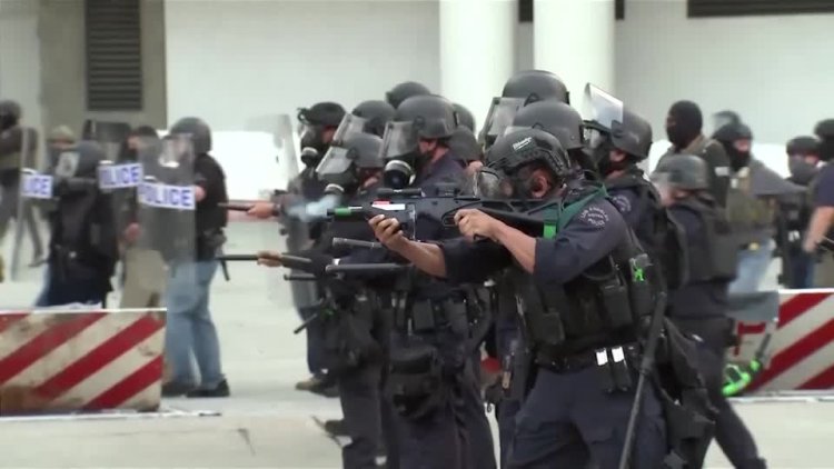 Clashes erupt in LA after ICE raids