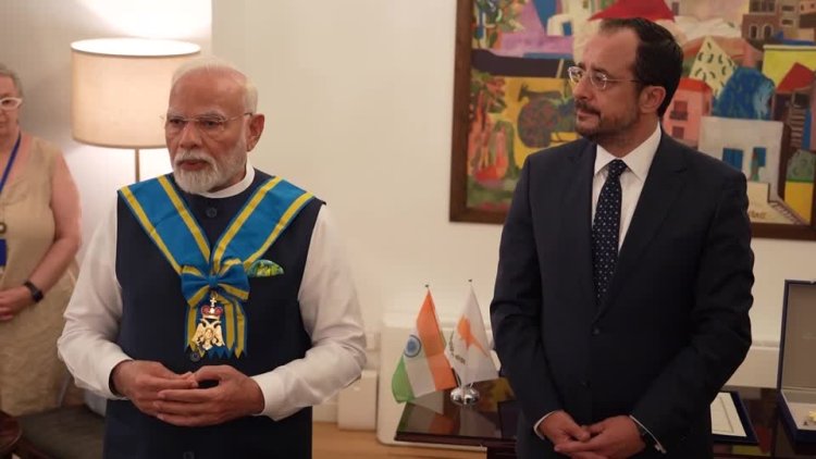 Modi makes historic visit to Cyprus