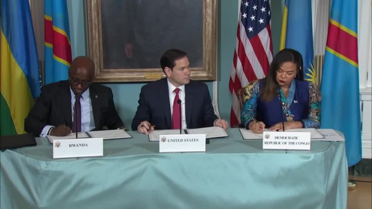 Rwanda, DRC sign U.S.-brokered peace deal