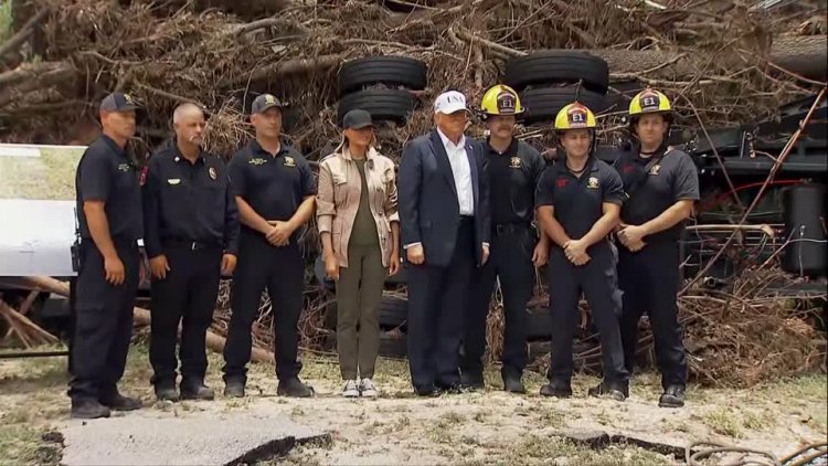Trump visits Texas flood-hit Kerrville