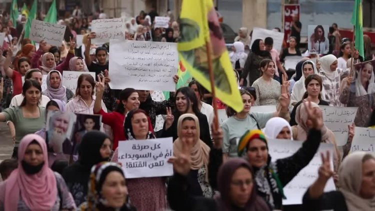 Syrian Kurds march for Sweida truce