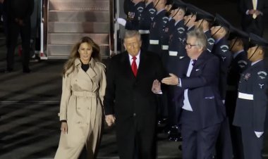 Trump arrives in UK for state visit