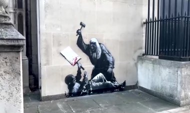 Banksy mural targets UK protest crackdown