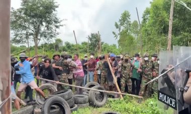 Thai police clash with Cambodians at border