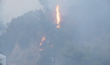 LA crews halt hillside fire threat