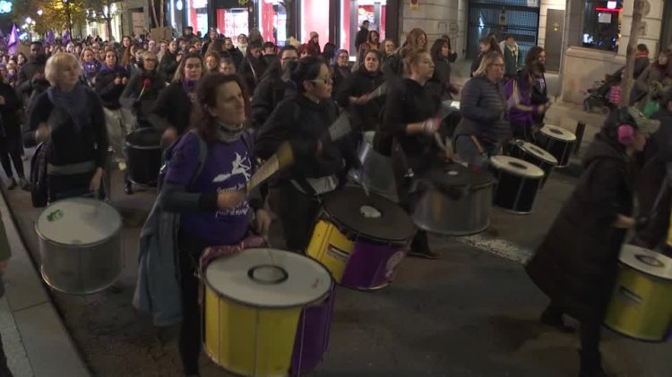 Madrid march condemns gender violence