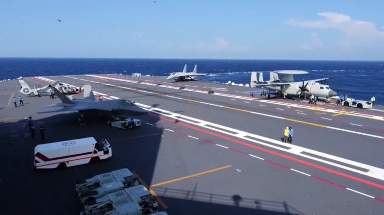 China tests fujian carrier capabilities