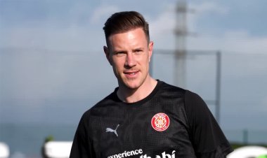 Ter Stegen trains with Girona on loan