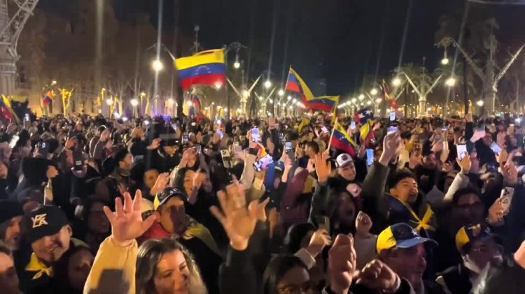 Venezuelan diaspora rallies in Barcelona