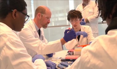 Prince William visits Francis Crick