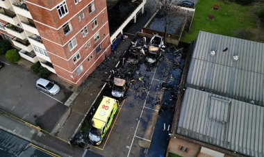 Arson attack targets London ambulances