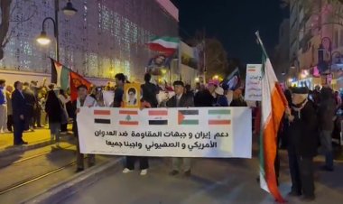 Pro-Iran protesters rally in Tunis