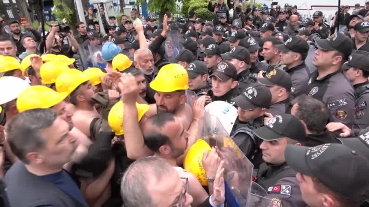 Ankara protest by miners turns tense