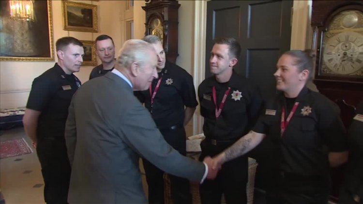 King Charles thanks Glasgow fire crews