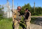 Drone strikes empty Ukraine village
