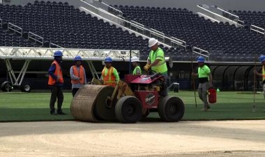 SoFi installs World Cup pitch